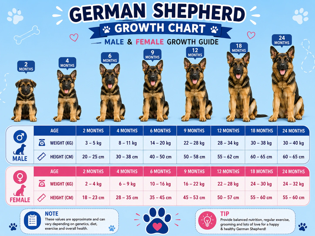 German Shepherd Growth Chart