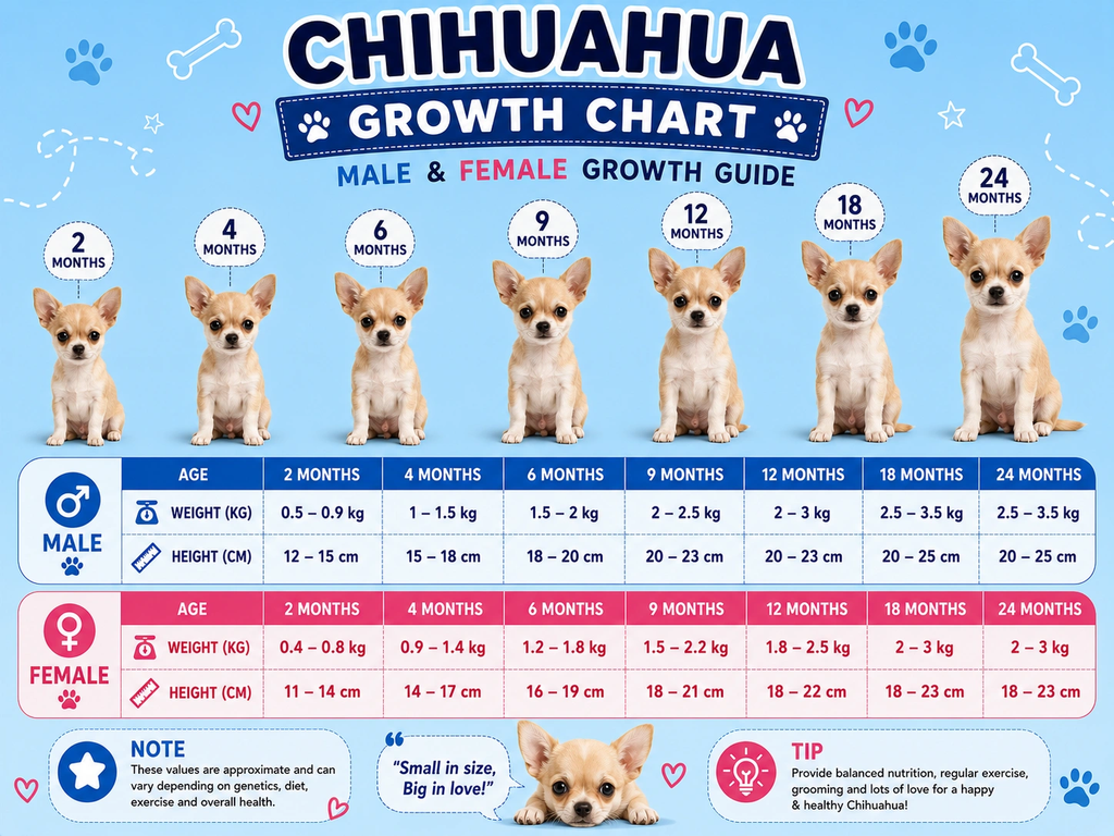 Chihuahua Dog Growth Chart