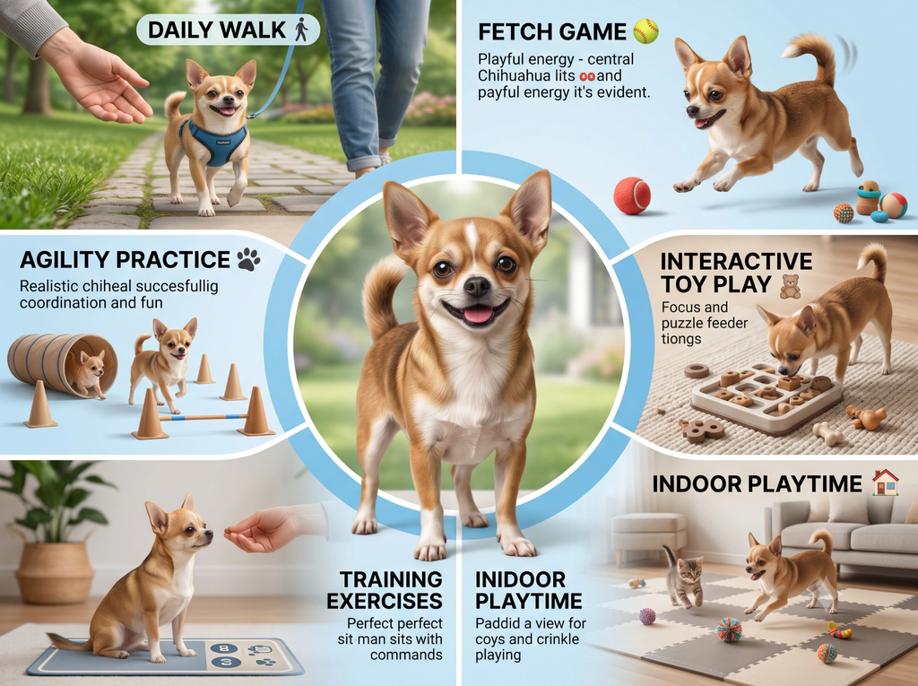 Chihuahua Dog Breed Training and Excercise