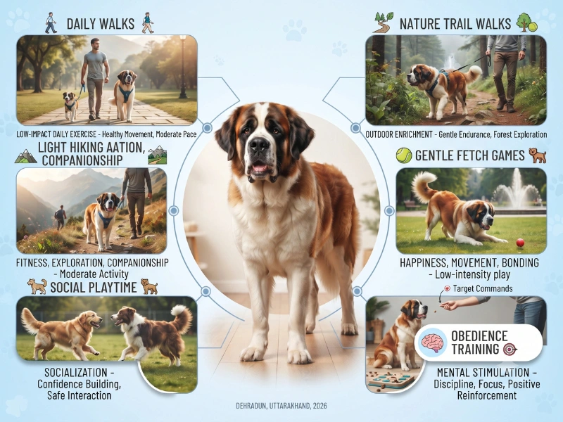 Saint Bernard Training and Exercise