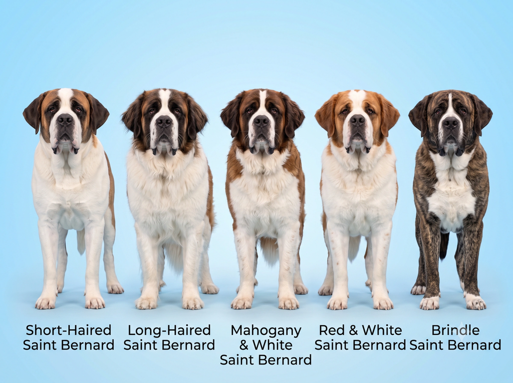 Saint Bernard Coat Types and Colours